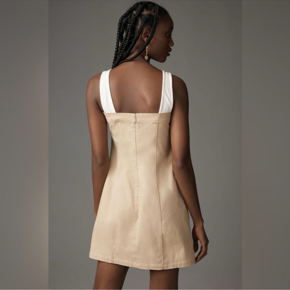 Anthropologie Beige Mini Dress - Picture 3 of 6